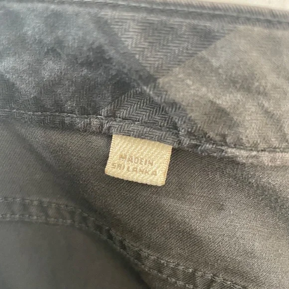 BURBERRY {38R} Men's Cotton Pants / Jeans Styling Charcoal Gray Straight Leg - Picture 5 of 8